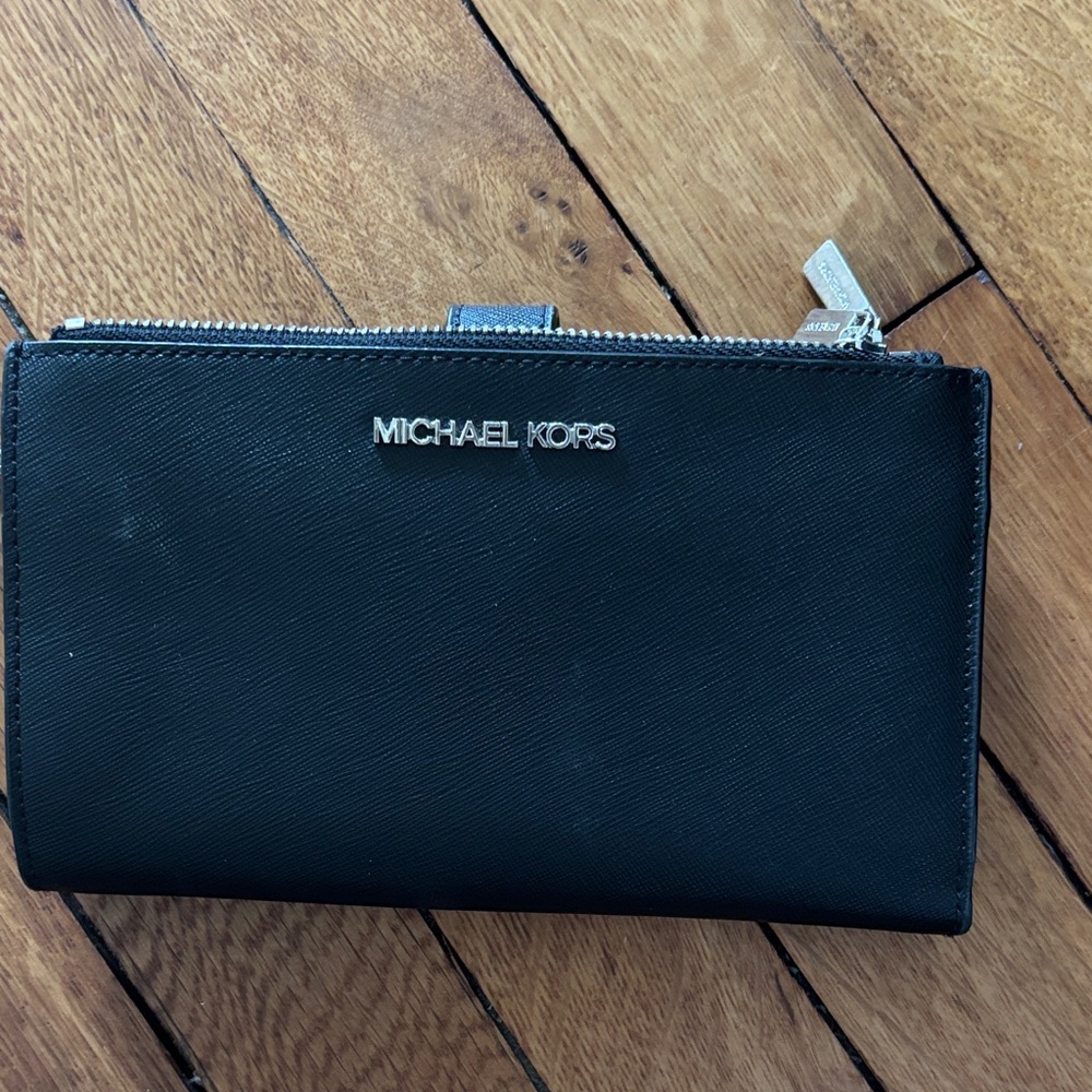 Michael Kors Black Zip Around Wallet
